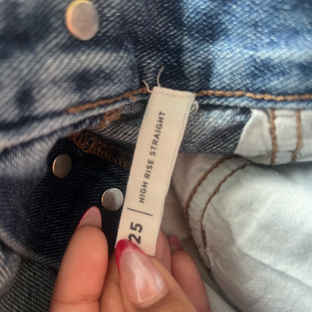 Pacsun High Rise Straight Jeans SIZE: 25 - Picture 7 of 7